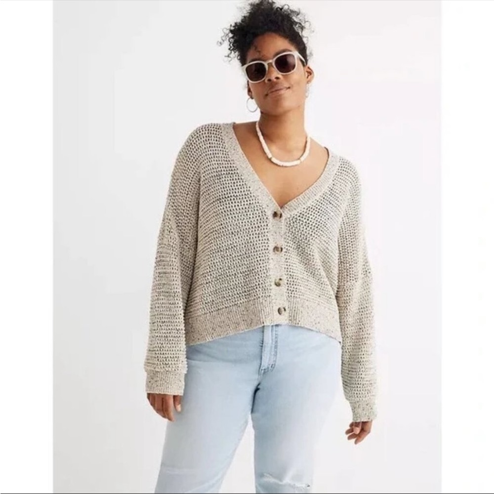 Madewell Marled Hartley Cardigan Sweater